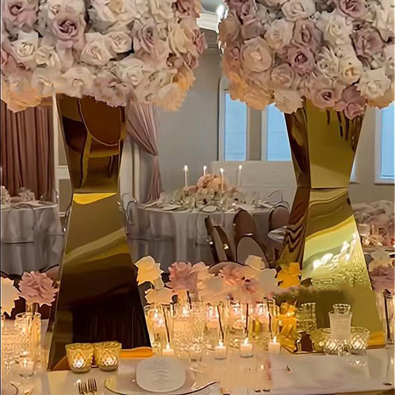 Florist Supply Vases - 스테인리스강 꽃 꽃병 웨딩 테이블 센터피스,