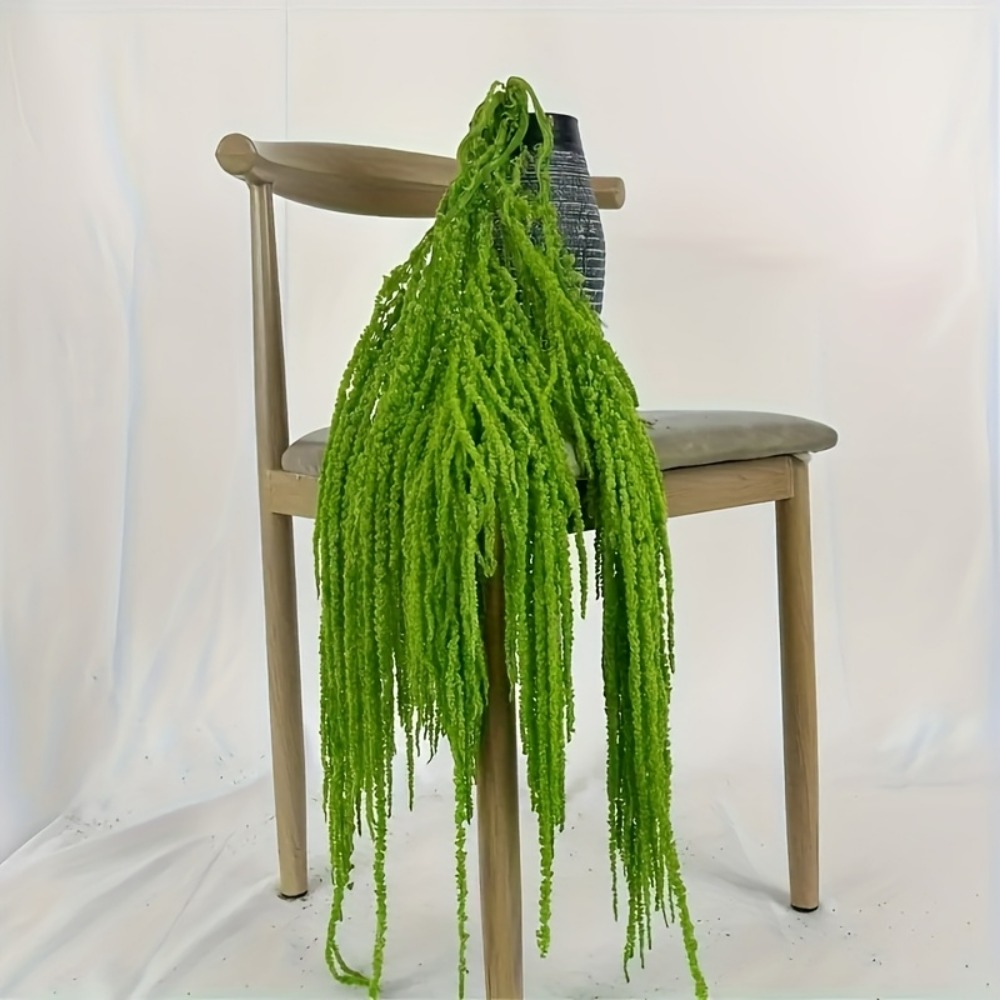4피스 세트 인조 아마란스 꽃, 우아한 녹색 등나무 걸 - Preserved Moss Sheet 리뷰 및 가격