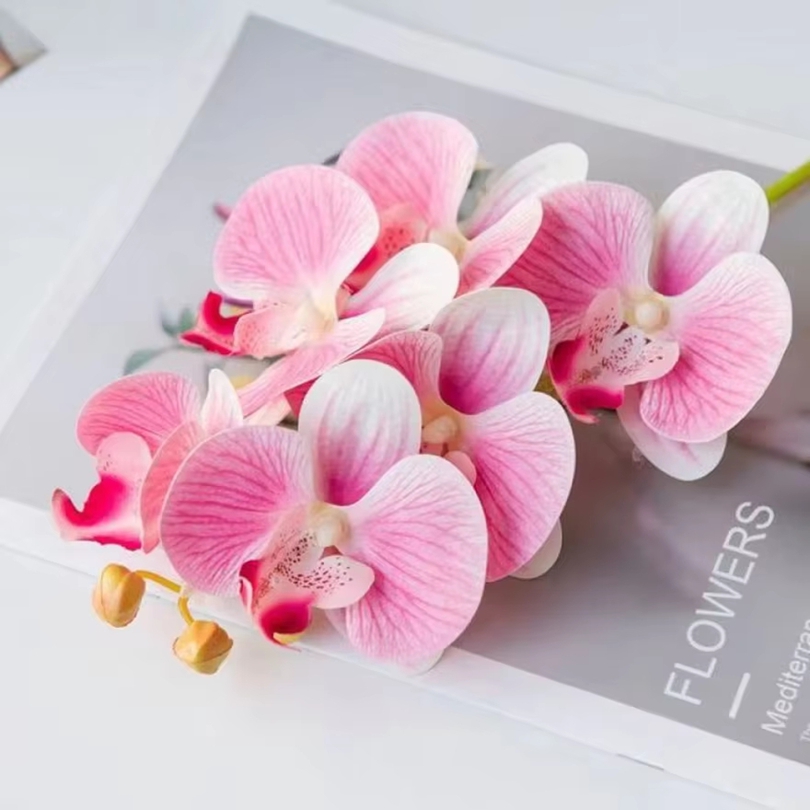 3D 인공 꽃 플라스틱 나비 난초 홈 꽃병 테이블 장식 - Florist Supply Vases 리뷰 및 가격