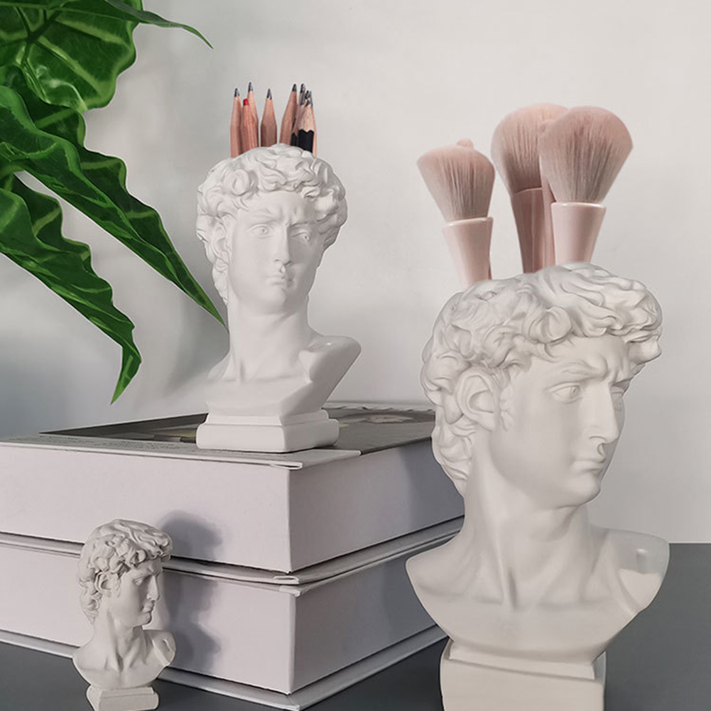 창의적인 펜 홀더 아트 꽃병 화장 브러쉬 보관함 초상화 - Florist Supply Vases 리뷰 및 가격